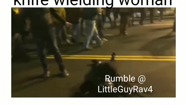 Police help injured blm/antifa