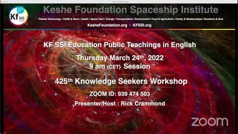 425th Knowledge Seekers Workshop, 4-24-2022