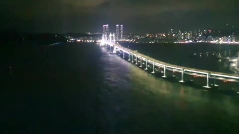 Asia Gwangan Bridge night view