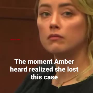 The moment Amber heard realized she LOST the case to JONNY DEPP