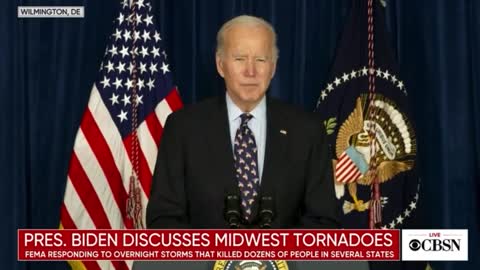 Biden thinks Midwest And Southern States were hit by a hurricane