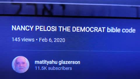 Over 3300 year old prophecy Nancy Pelosi