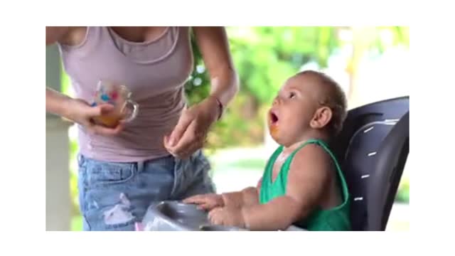 When a baby cant get enough of the sweetness