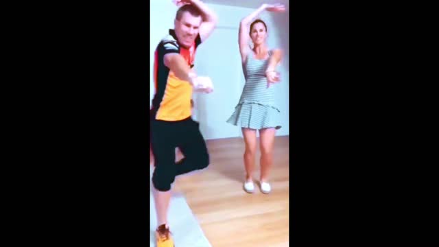 australia cricket player david warner dance