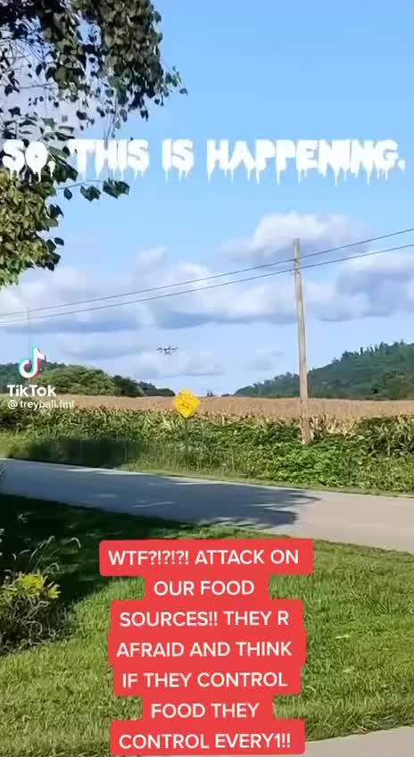 drones spraying crops