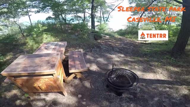 Tentrr camping Lake Huron, MI