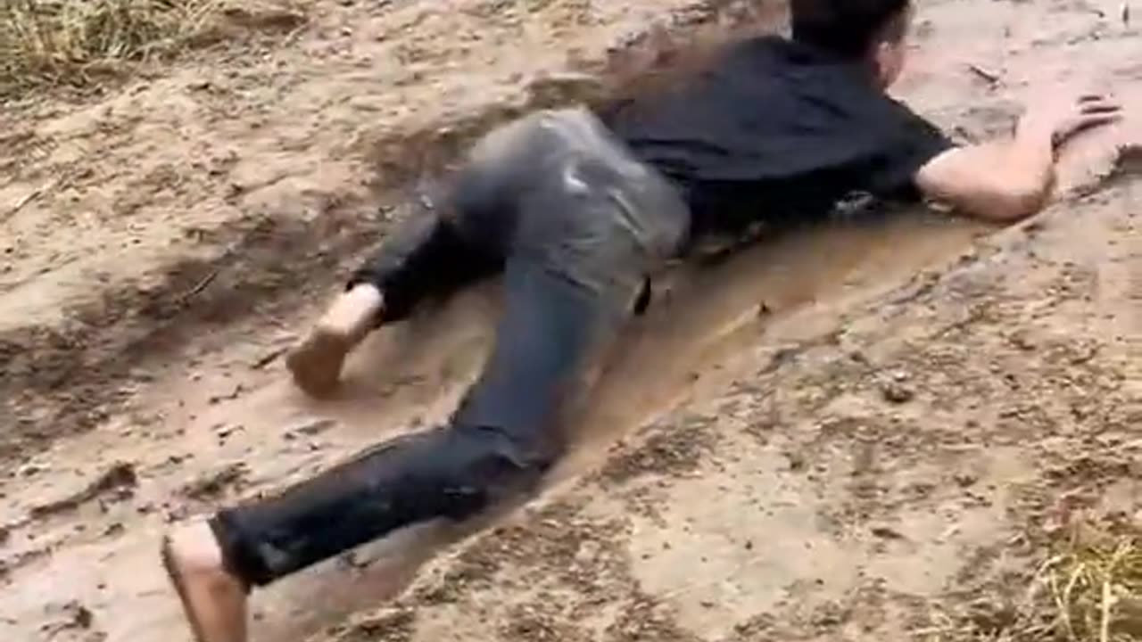 Mud stop challenge 😂