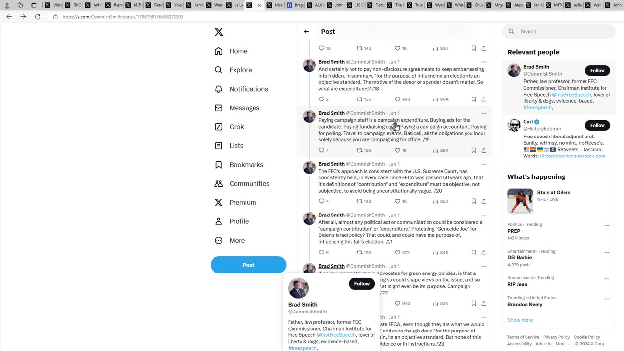 6/2/2024 Possible backlash for the conspiracy to lawfare Trump