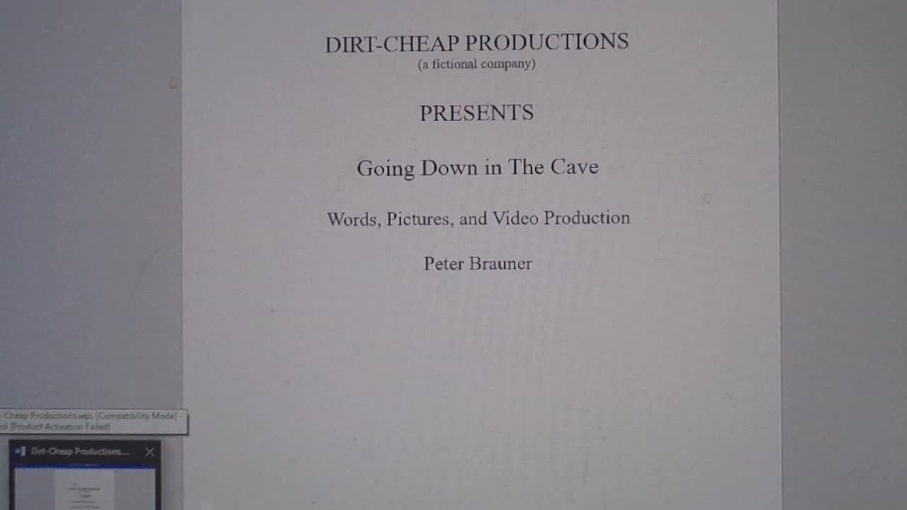 Going Down in the Cave