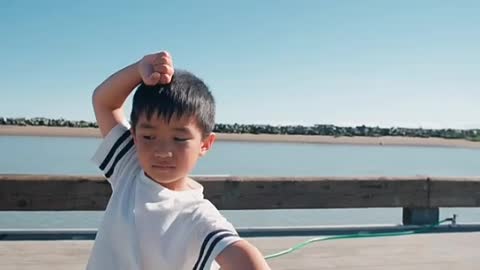 BOY TRAINING MARTIAL ARTES