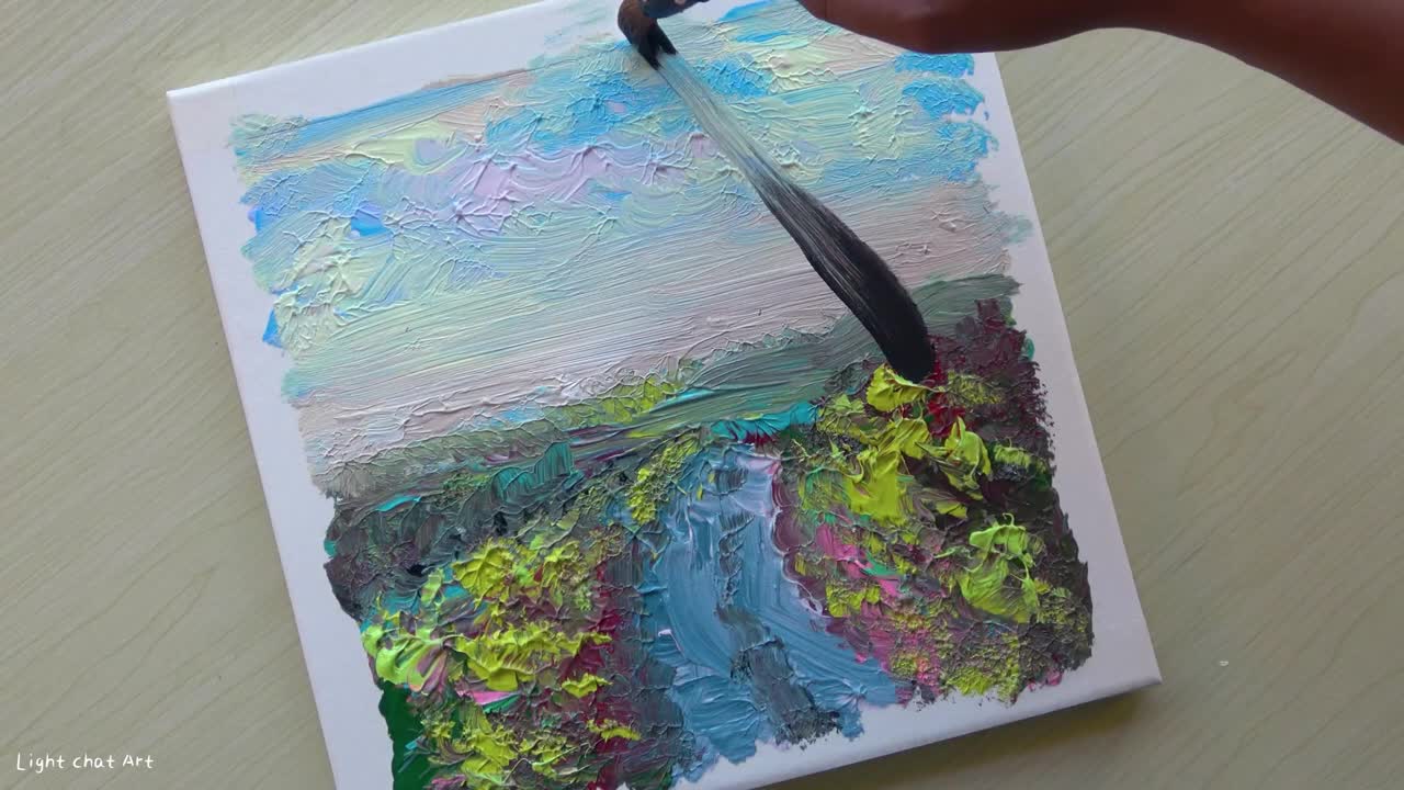 Super Easy Acrylic Landscape Painting Tips