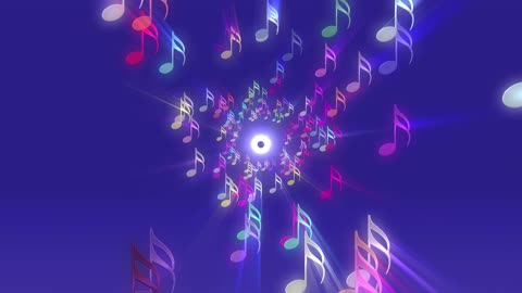 Enchanting Music Notes Animation 🎵 | Mesmerizing Visuals and Melodies