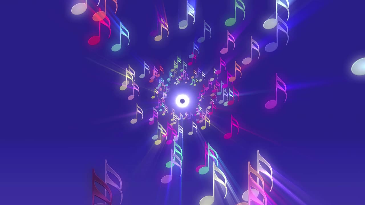 Enchanting Music Notes Animation 🎵 | Mesmerizing Visuals and Melodies