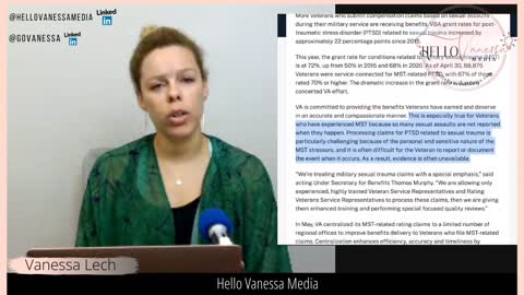 Military Sexual Trauma (MST) Misinformation.......