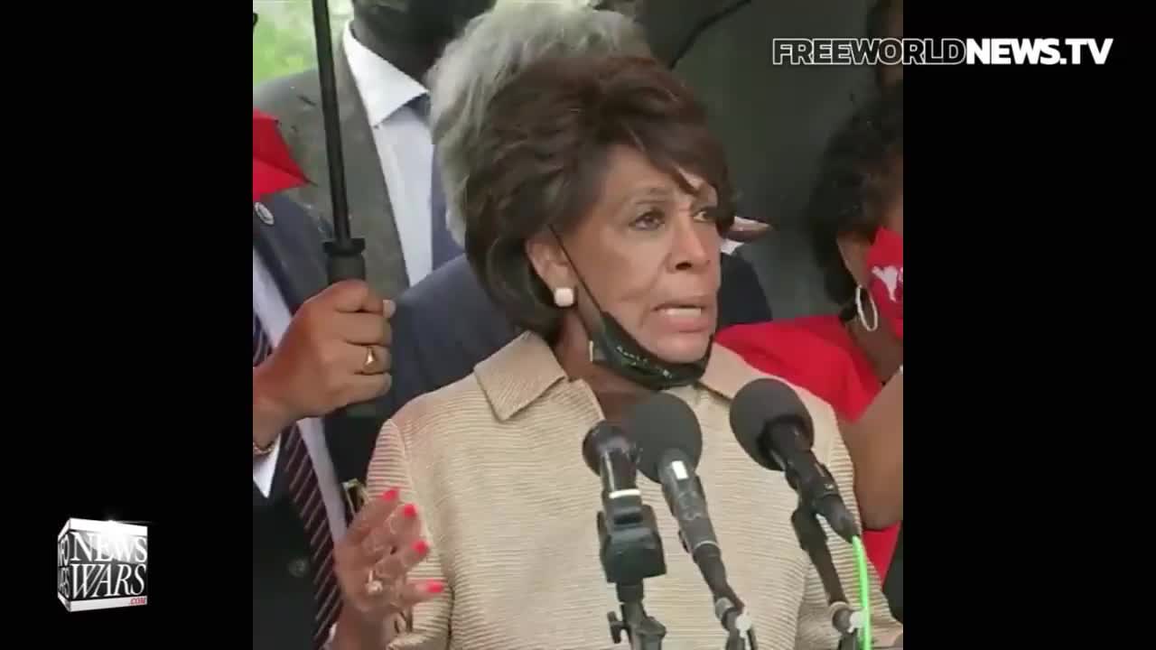 BREAKING : Maxine Waters Goes Completely Insane At Southern Border.