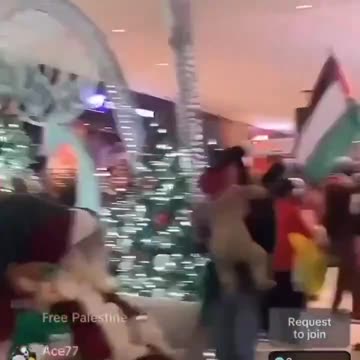 Leftists and Islamists target children and families at a Santa’s grotto display…