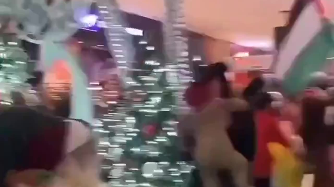 Leftists and Islamists target children and families at a Santa’s grotto display…