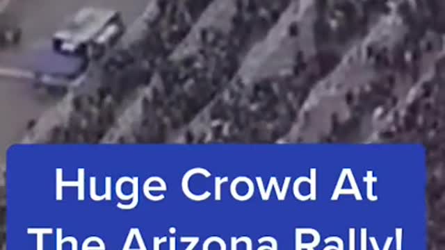 Huge Crowd At The Arizona Rally! #shorts #trump #2022
