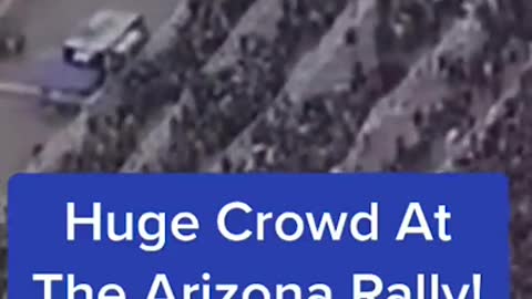 Huge Crowd At The Arizona Rally! #shorts #trump #2022