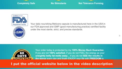 Burn Fat by Meticore Dietary Formula