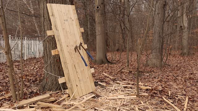 I Stuck The Landing (axe throwing)