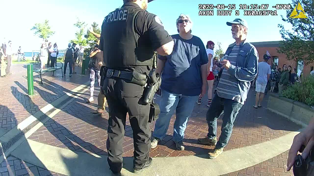 Port Townsend Antifa, Men In Black Officer Cam Footage August 15th 2022 Amy Sousa Press Conference.