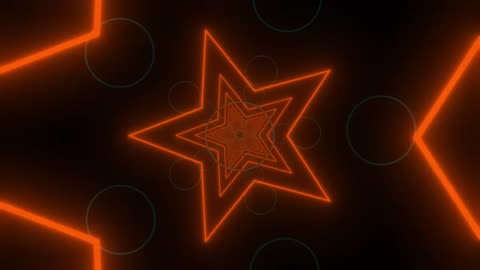 Bridge of stars and circles of colored light