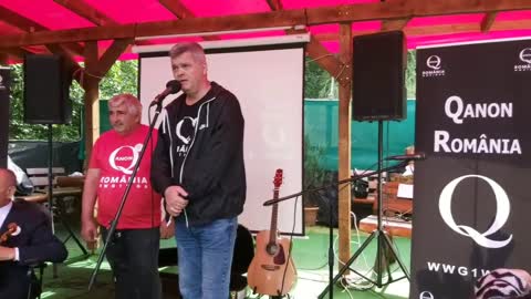 Discurs Cornel Sabou , liderul miscarii Qanon Romania, la Brasov 11.09.2022