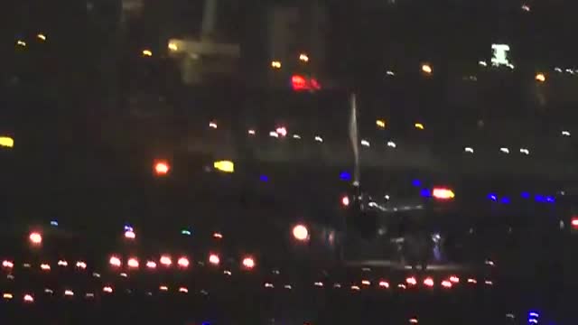 Flight night emergency landing