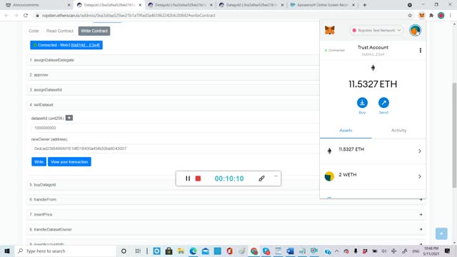 Ep21: Experiment 2 for the Datagold coin (how to sell a dataset)