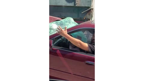 Semi Truck Crashes into Six Cars