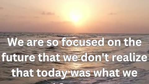 Pause and Reflect: Embrace the Present, It's Yesterday's Dream Come True ✨🙏