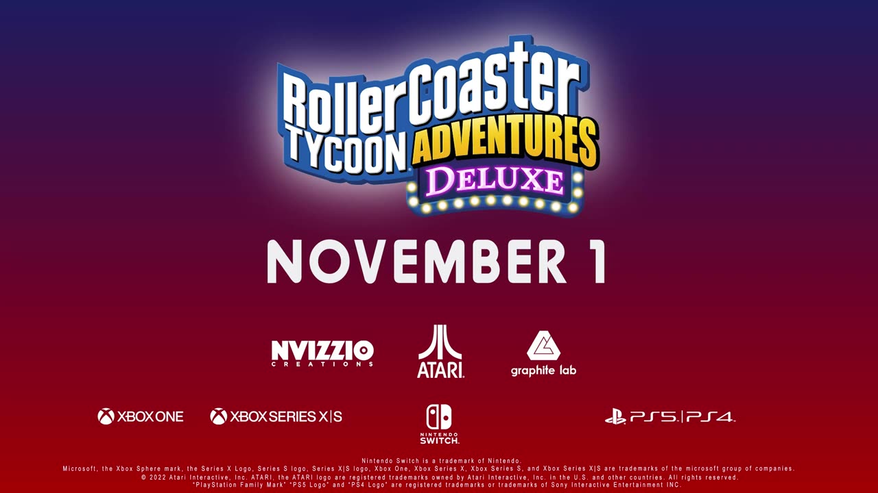 RollerCoaster Tycoon Adventures Deluxe - Official Release Date Trailer