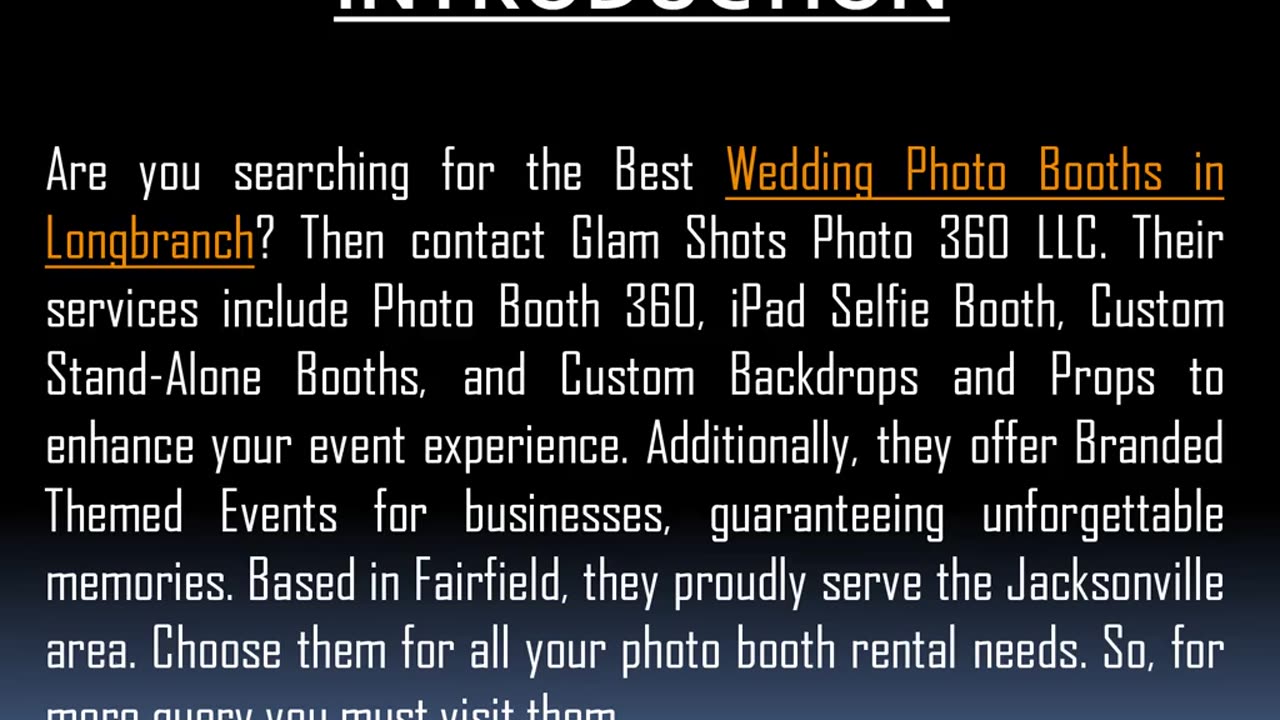 One of the Best Wedding Photo Booths in Longbranch