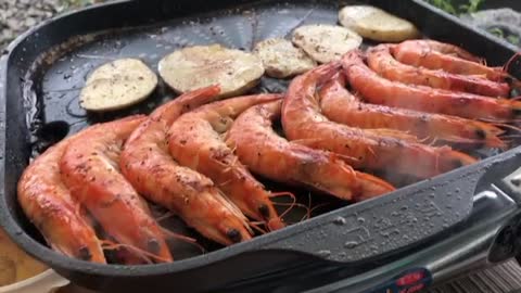 Grilling Shrimp by Summer Valley