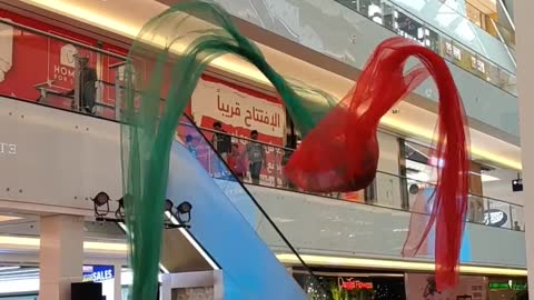 Beautiful Art Installation in Dubai Mall