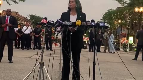 Kamala Harris word salad at scene of Texas shooting