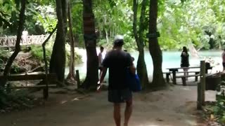 Clear pools and waterfalls LAOS Cambodia