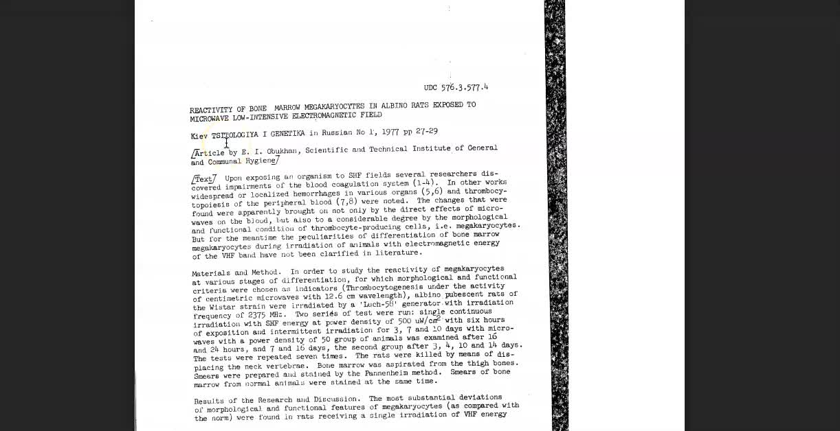 Megakaryocyte and CIA Document