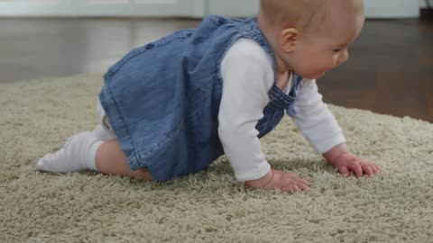 Baby Girl Crawling On The Floor | Lovely, Cutest