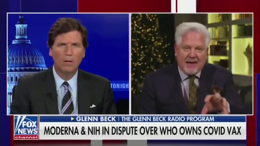 NIH and Moderna Began Development WEEKS Ahead of Pandemic - Glenn Beck On Tucker Carlson 12.10.21