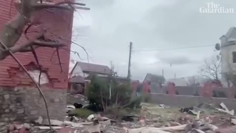 Footage shows aftermath of Russian air strike in Ukraine's Bila Tserkva