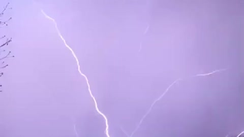 This lightning strike out of Kansas tonight