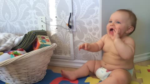 Baby Repeatedly Gets Told 'No', Finds It Hysterical