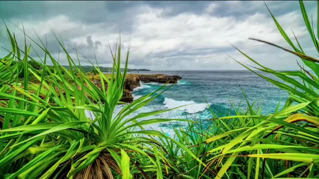 The seaside scenery