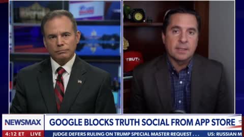 Nunes: Fake News trying to pressure Google not to approve Truth Social.