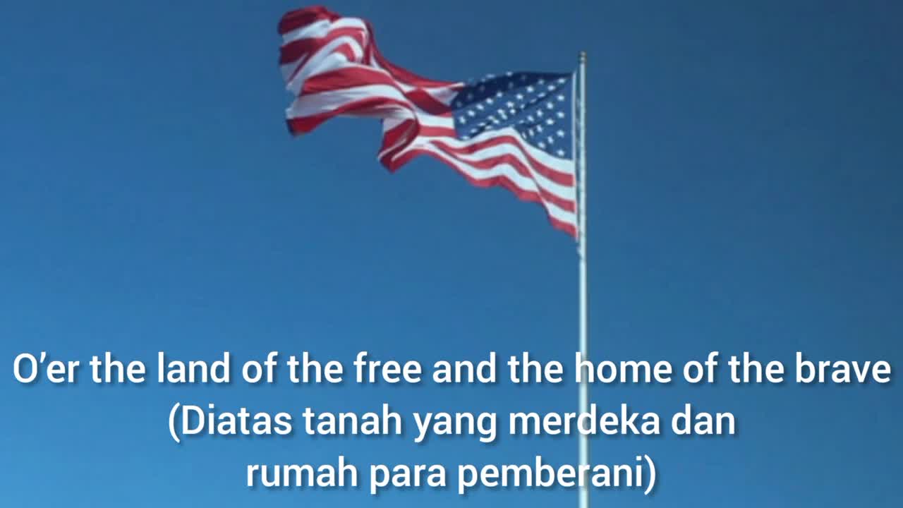 Lagu Kebangsaan Amerika Serikat "The Star Spangled Banner" πΊπ²