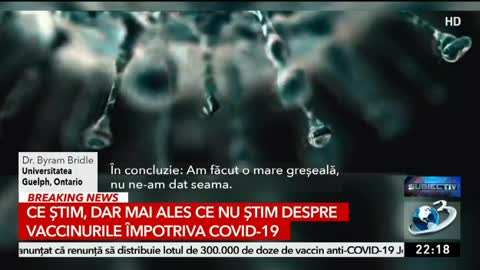 Proteina spike din vaccin e toxică! Documentar la A3