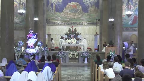 GERUSALEMME 15 agosto 2022 La Messa dell'Assunzione in cielo della Santa Vergine Maria madre di Gesù..A GERUSALEMME la Festa dell'Assunzione della Santa Vergine Maria in cielo,è celebrata il 15 agosto