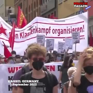 GERMANY PROTEST MANDATES REVOLUTION.